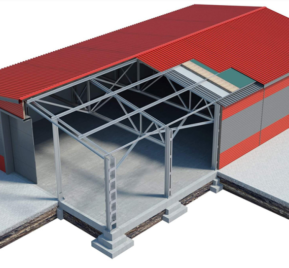 Применение металлоконструкций при строительстве складов